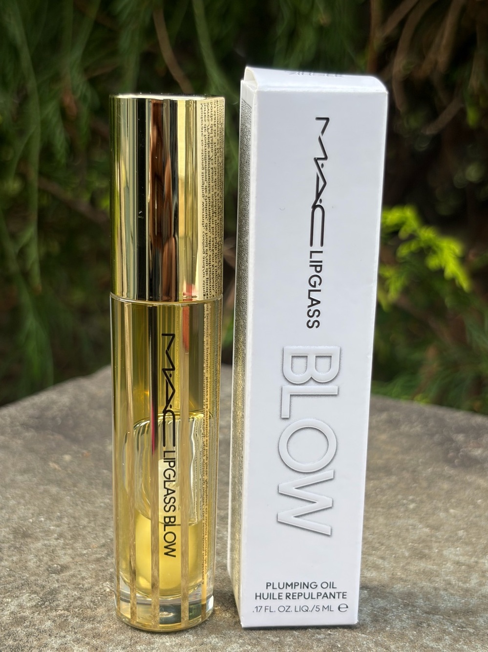 MAC  Lipglass BLOW Plumping Oil Ginger Zinger Gloss